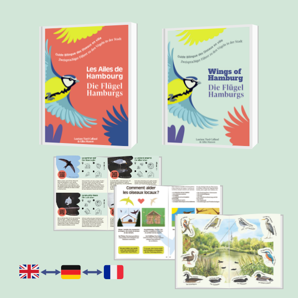 Zweisprachige Bücher zum Erlernen der französischen oder englischen Sprache und zum Erkunden der Natur
